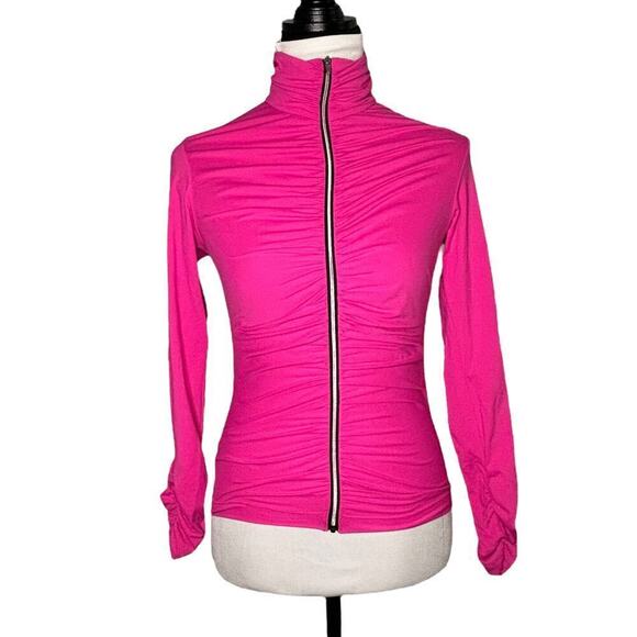 Active Angelz Full Zip Cycling Top Hot Pink Size Large - Picture 7 of 7